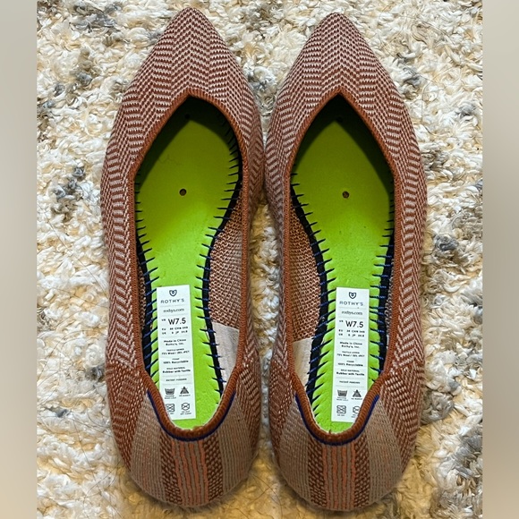 Rothy’s Camel Herringbone Merino Points - EUC - 7.5 - Picture 3 of 5